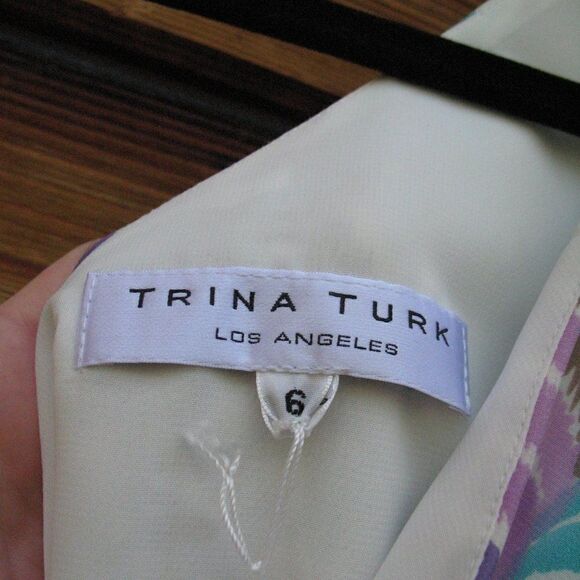 NWT Trina Turk Silk Dress - Picture 10 of 11